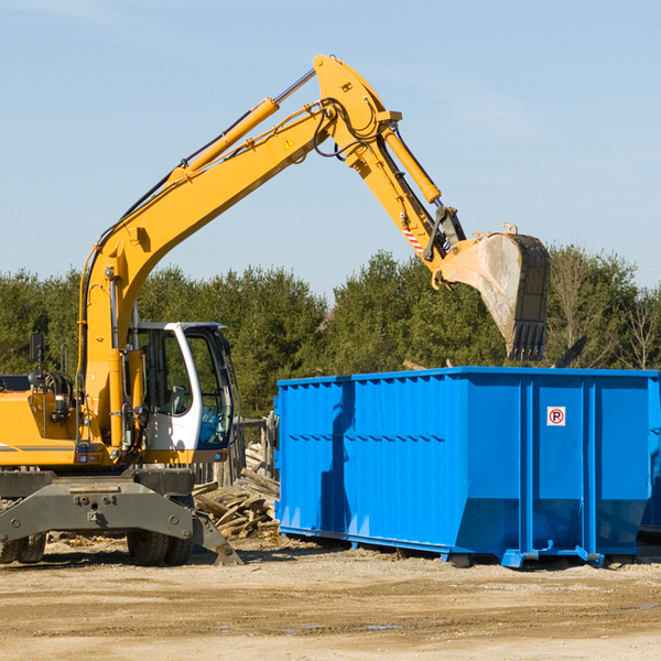 what size residential dumpster rentals are available in Virginville PA